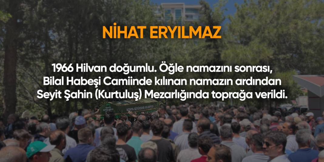 Konya'da bugün vefat edenler | 5 Mart 2025 26